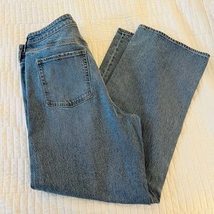 Old Navy Extra High-Waisted Ripped Wide-Leg Jeans